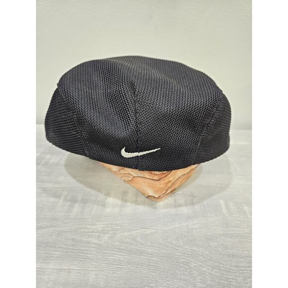 VTG Nike Golf Flat Cap Newsboy Cabbie Hat Large Swoosh - Picture 2 of 14